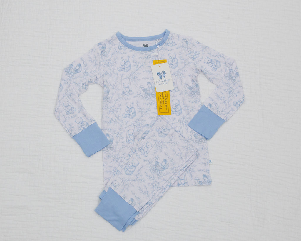 Bear Toile Toddler Two-Piece Pajama Set