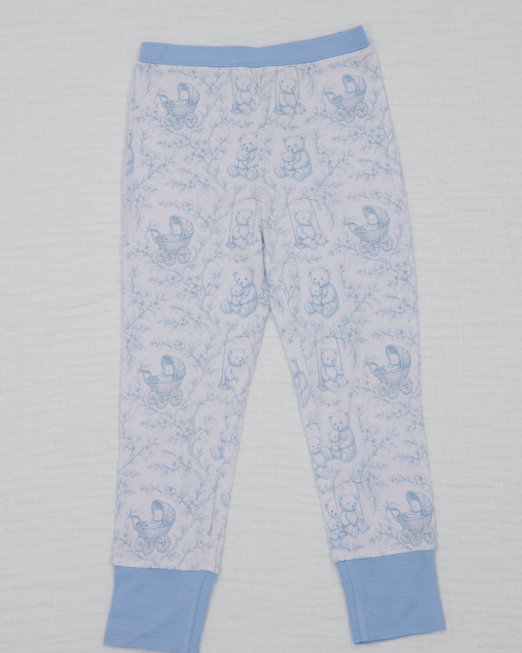 Bear Toile Toddler Two-Piece Pajama Set