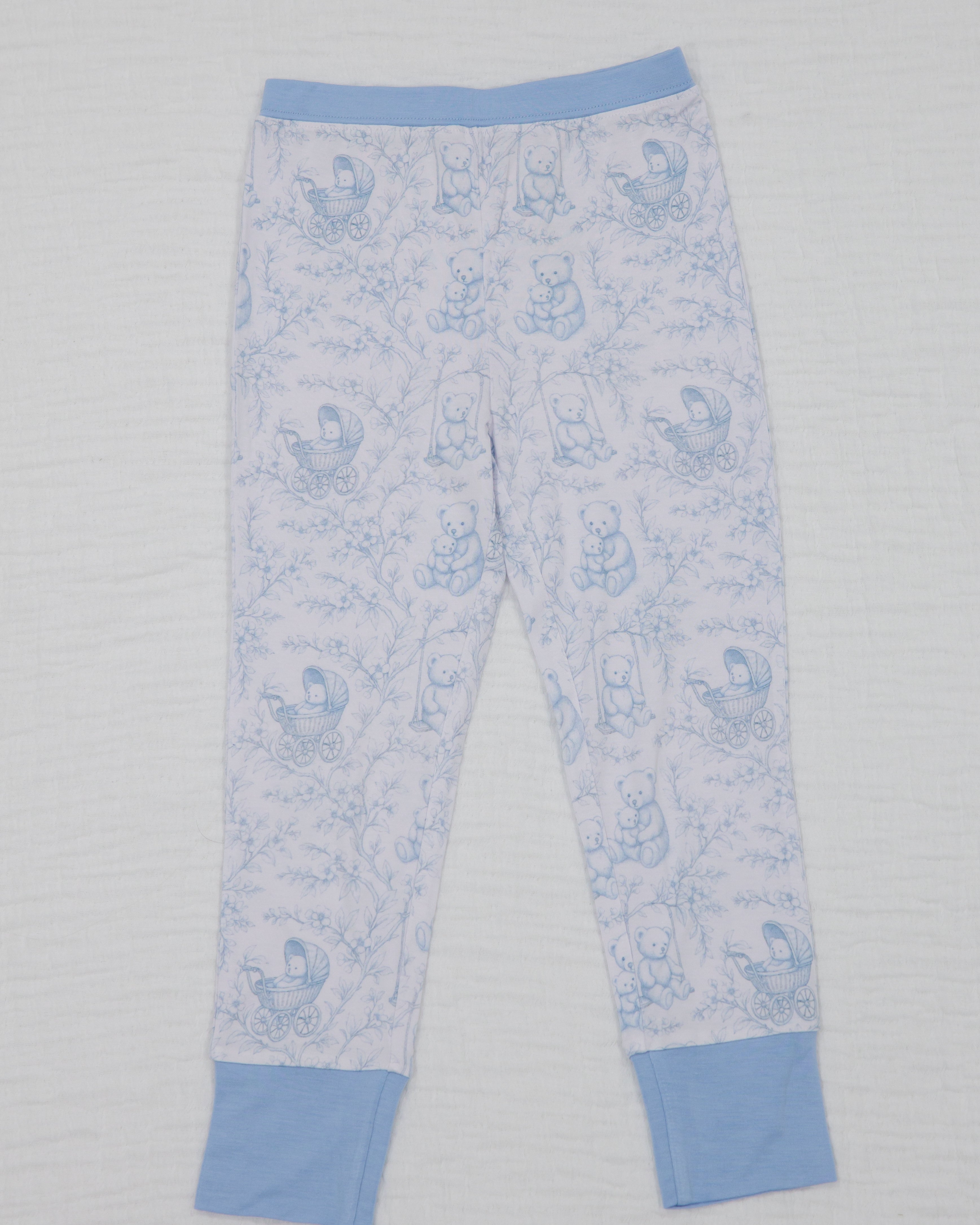 Bear Toile Toddler Two-Piece Pajama Set