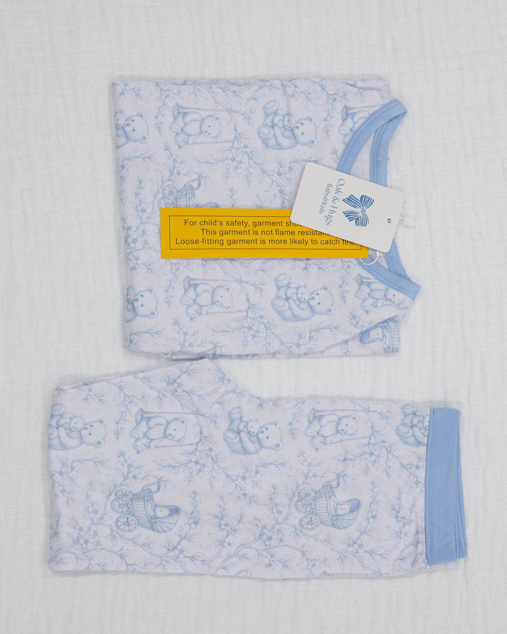 Bear Toile Toddler Two-Piece Pajama Set