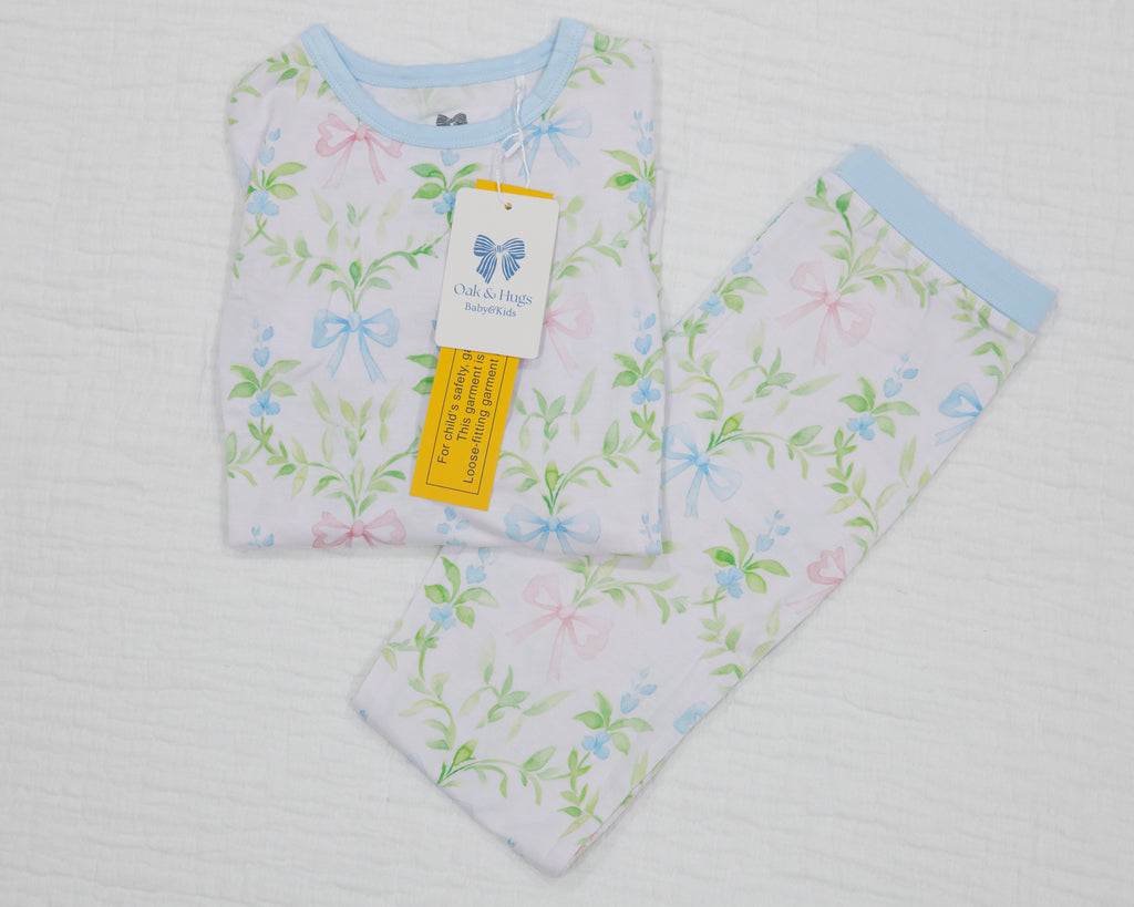 Garden Bows Girls Toddler Two-Piece Pajama Set
