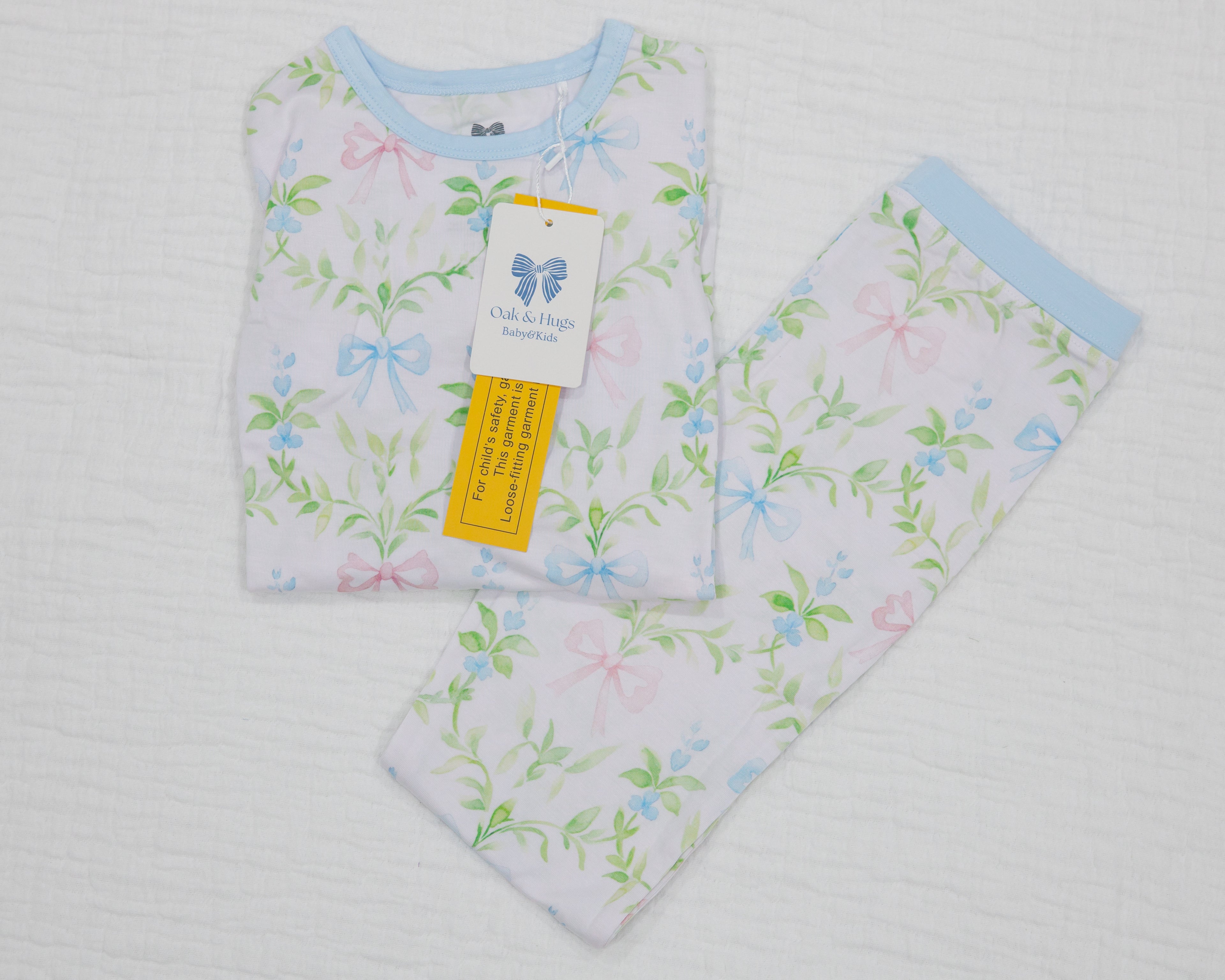 Garden Bows Girls Toddler Two-Piece Pajama Set