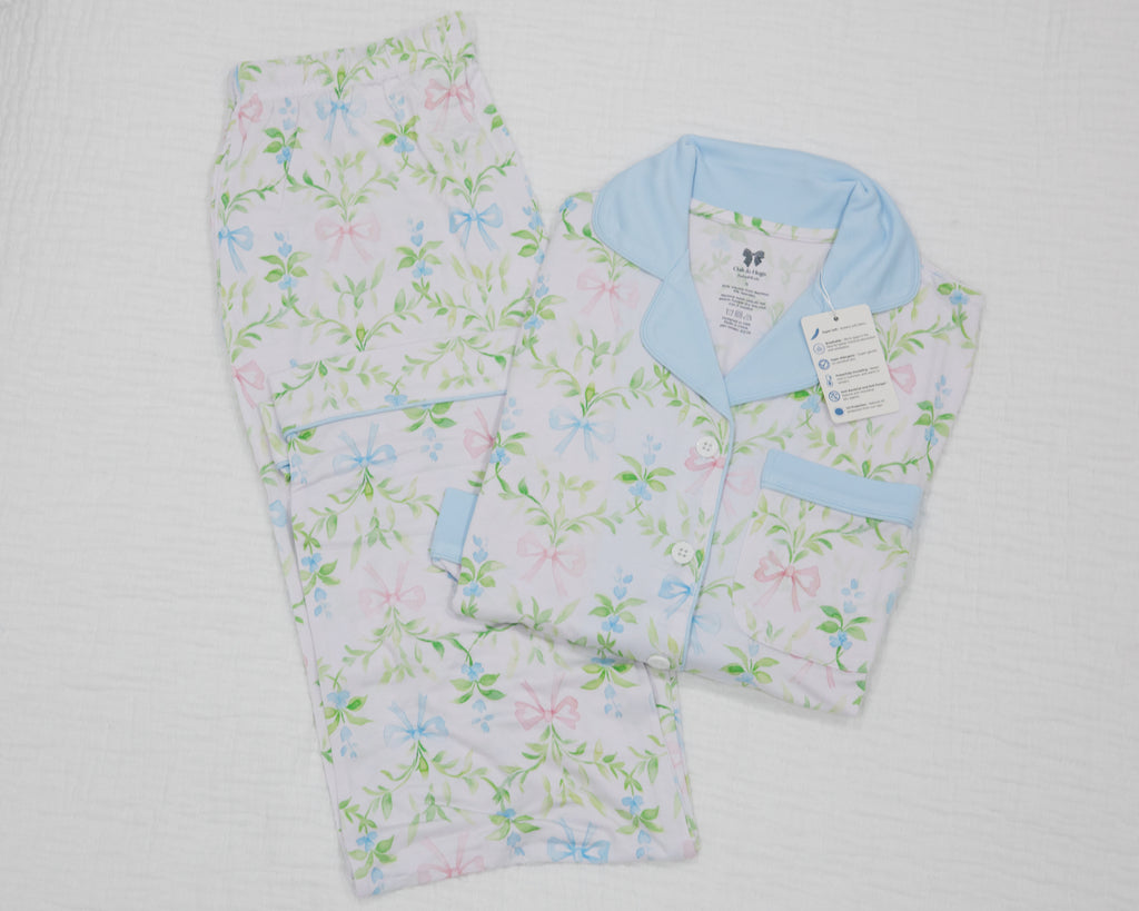 Garden Bows Women's Long Sleeve Pajama Set