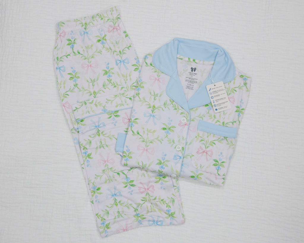 Garden Bows Women's Long Sleeve Pajama Set